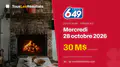 Lotto 6/49 du mercredi 28 octobre 2026 : gros lot de 30 M$, résultats du tirage