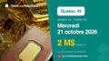 Résultats du Québec 49 du mercredi 21 octobre 2026 : numéros gagnants et lots