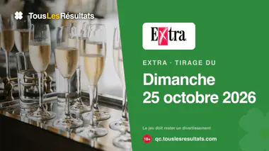 Résultats de l’Extra du dimanche 25 octobre 2026 : le numéro gagnant à 7 chiffres